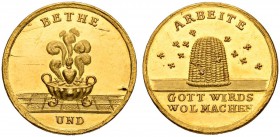 DEUTSCHLAND. Deutsche Goldmünzen seit 1871. Deutsche Goldmedaillen. Religion. Goldmedaille o. J. (18. Jahrhundert). Im Dukatengewicht. BETHE UND Rauch...