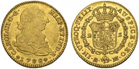 SPANIEN. Königreich. Carlos III. 1759-1788. 2 Escudos 1788, M (über DV)-Madrid. 6.69 g. Cayon 12561. Fr. 296. Kleine Kratzer / Small scratches. Vorzüg...