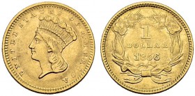USA. 1 Dollar 1856, Philadelphia. Large Indian head type. 1.66 g. Fr. 94. Sehr schön-vorzüglich / Very fine- extremely fine.