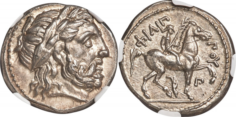 MACEDONIAN KINGDOM. Philip II (359-336 BC). AR tetradrachm (24mm, 14.27 gm, 4h)....