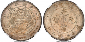 Kuang-hsü Dollar ND (1908) MS64 NGC, Tientsin mint, KM-Y14, L&M-11, Kann-216, Chang-CH24, WS-0029. An extraordinary example, elusive so fine and fully...