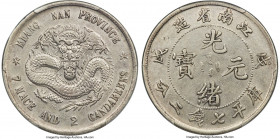 Kiangnan. Kuang-hsü Dollar CD 1898 XF Details (Chop Mark) PCGS, Nanking mint, KM-Y145a.2, L&M-217, Kann-71. Dotted eyeball variety. Even argent surfac...