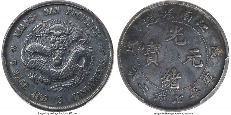 Kiangnan. Kuang-hsü Dollar CD 1898 VF Details (Cleaned) PCGS, Nanking mint, KM-Y...