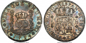 Ferdinand VI 8 Reales 1754 LM-JD MS64 PCGS, Lima mint, KM55.1, Cal-457 (prev. Cal-310). An absolute peach of an 8 Reales just shy of Gem Mint State de...