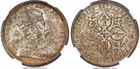 British Colony. Edward VII Dollar 1904-B MS64 NGC, Bombay mint, KM25, Prid-4. An exceptionally delicious representative of this colonial type, one rar...