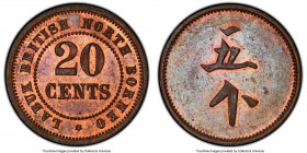 Labuk Tobacco Company Proof 20 Cents Plantation Token ND (c. 1924) PR64 Red and Brown PCGS, LaWe-674, Prid-41. An intriguing issue fully struck-up and...