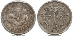 Kiangnan. Kuang-hsü 10 Cents ND (1897) XF40 PCGS, KM-Y142, L&M-213B, Kann-69. A commendable selection for the grade with evenly worn, uniformly pewter...