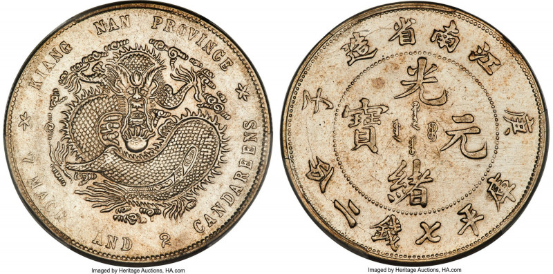 Kiangnan. Kuang-hsü Dollar CD 1900 XF Details (Devices Engraved) PCGS, KM-Y145a....