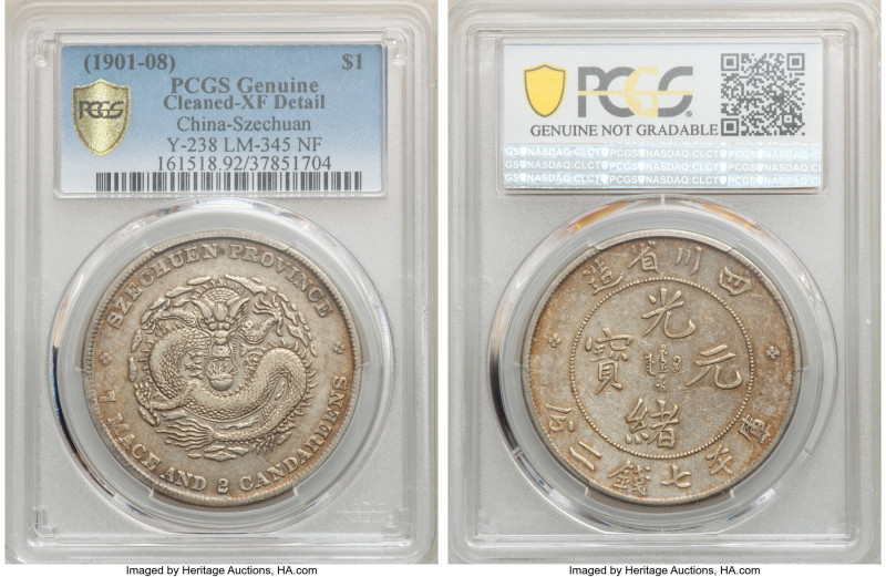 Szechuan. Kuang-hsü Dollar ND (1901-1908) XF Details (Cleaned) PCGS, KM-Y238, L&...