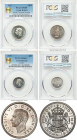 George VI 15-Piece Certified Proof Set 1937 PCGS, 1) Farthing - PR66 Red and Brown, S-4116 2) 1/2 Penny - PR66 Red and Brown, S-4115 3) Penny - PR66 R...