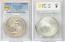Edward VII Trade Dollar 1902-B MS62 PCGS, Bombay mint, KM-T5, Prid-13. A brilliant representative revealing light contact marks throughout its surface...