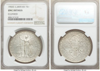 Edward VII Trade Dollar 1902-C UNC Details (Cleaned) NGC, Calcutta mint, KM-T5, Prid-14. Preserving an abundance of original mint brilliance despite h...