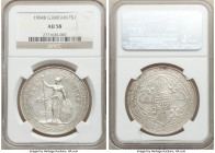 Edward VII Trade Dollar 1904-B AU58 NGC, Bombay mint, KM-T5, Prid-16. Exhibiting fetching argent luminosity throughout near-Mint surfaces, with typica...