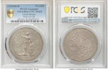 Edward VII Trade Dollar 1910/00-B UNC Details (Filed Rims) PCGS, Bombay mint, KM-T5, Prid-20. 1910/00 overdate. Semi-matte in appearance owing to the ...