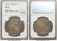 George V Trade Dollar 1930-B MS63 NGC, Bombay mint, KM-T5, Prid-27. Lightly patinated and visually quite enticing, its surfaces free of overt flaws. ...