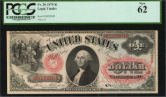 Legal Tender Notes

Fr. 20. 1875 $1 Legal Tender Note. PCGS Currency New 62.

A high grade example of this lovely Series of 1875 Ace.

Estimate:...
