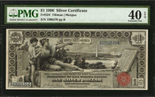 Silver Certificates

Fr. 224. 1896 $1 Silver Certificate. PMG Extremely Fine 40 EPQ.

This Educational Ace is found with PMG's coveted EPQ designa...