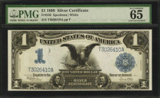 Silver Certificates

Fr. 236. 1899 $1 Silver Certificate. PMG Gem Uncirculated 65 EPQ.

A Gem example of this Black Eagle Silver Certificate.

E...