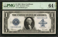 Silver Certificates

Fr. 237. 1923 $1 Silver Certificate. PMG Choice Uncirculated 64 EPQ.

Estimate: $150.00- $250.00