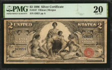 Silver Certificates

Fr. 247. 1896 $2 Silver Certificate. PMG Very Fine 20.

PMG comments "Stained."

Estimate: $700.00- $900.00