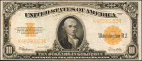 Gold Certificates

Fr. 1173. 1922 $10 Gold Certificate. Choice Very Fine.

Estimate: $200.00- $300.00