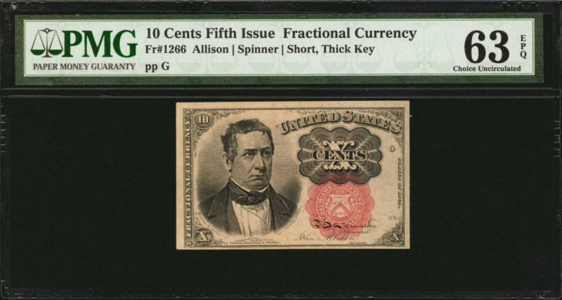 Fifth Issue

Fr. 1266. 10 Cents. Fifth Issue. PMG Choice Uncirculated 63 EPQ....