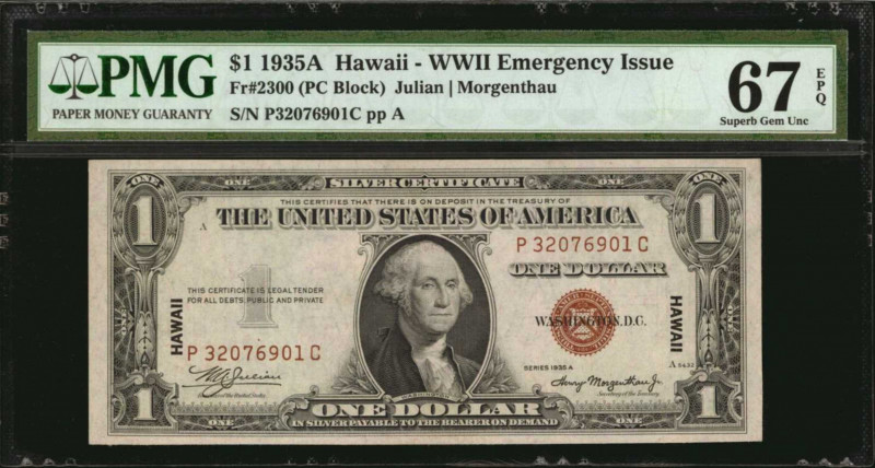 Hawaii Emergency Note

Fr. 2300. 1935A $1 Hawaii Emergency Note. PMG Superb Ge...