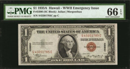 Hawaii Emergency Note

Fr. 2300. 1935A $1 Hawaii Emergency Note. PMG Gem Uncirculated 66 EPQ.

Estimate: $200.00- $300.00