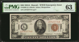 Hawaii Emergency Note

Fr. 2305. 1934A $20 Hawaii Emergency Note. PMG Choice Uncirculated 63.

Estimate: $500.00- $700.00