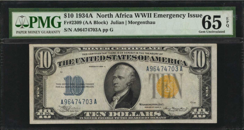 North Africa Emergency Note

Fr. 2309. 1934A $10 North Africa Emergency Note. ...