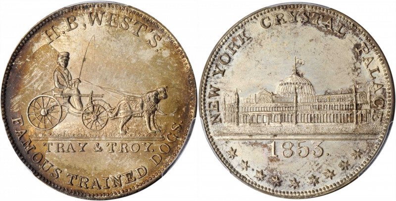 Merchant Tokens

New York--New York. 1853 H.B. West's Trained Dogs. Miller-NY ...