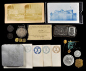 Miscellaneous Exonumia

Large Lot of Diverse Exonumia Items.

We note a concentration in Columbiana, including medals, a leather and metal coin ca...