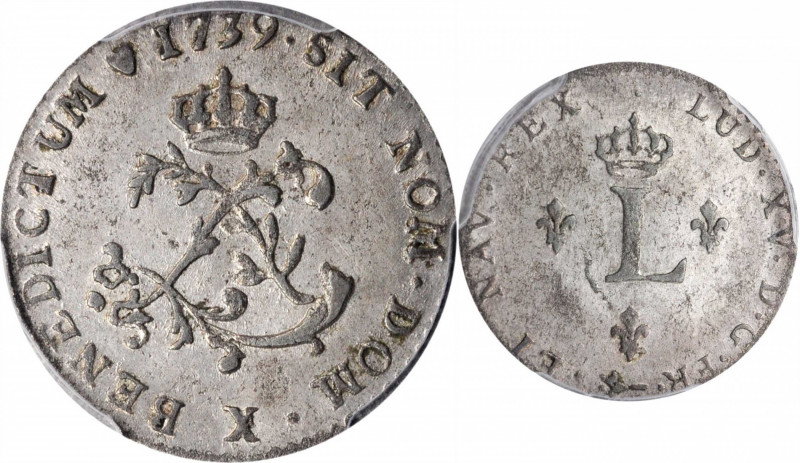 Sou Marque

1739-X Sou Marque. Amiens Mint. Vlack-213. Rarity-7. AU-55 (PCGS)....