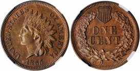 Indian Cent

1865 Indian Cent. Fancy 5. Unc Details--Cleaned (NGC).

PCGS# 2082. NGC ID: 227N.

Estimate: $100
