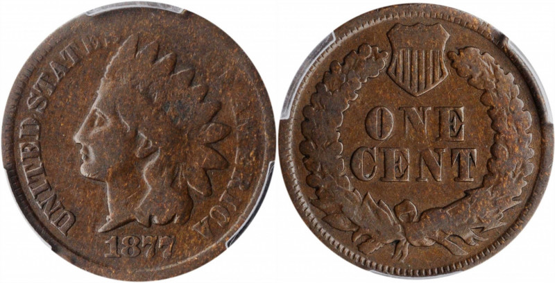 Indian Cent

1877 Indian Cent. Good-6 (PCGS).

PCGS# 2127. NGC ID: 2284.

...
