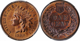 Indian Cent

1880 Indian Cent. MS-64 RB (PCGS). CAC.

PCGS# 2137. NGC ID: 2287.

Estimate: $330