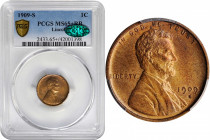 Lincoln Cent

1909-S Lincoln Cent. MS-65+ RB (PCGS). CAC.

PCGS# 2433. NGC ID: 22B4.

Estimate: $700