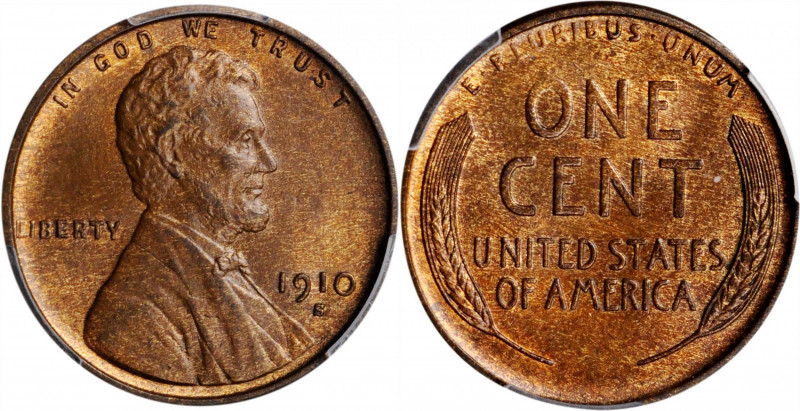 Lincoln Cent

1910-S Lincoln Cent. MS-65 BN (PCGS). CAC.

PCGS# 2438. NGC ID...