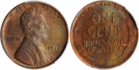 Lincoln Cent

1915 Lincoln Cent. MS-62 BN (PCGS).

PCGS# 2477. NGC ID: 22BK.

Estimate: $100
