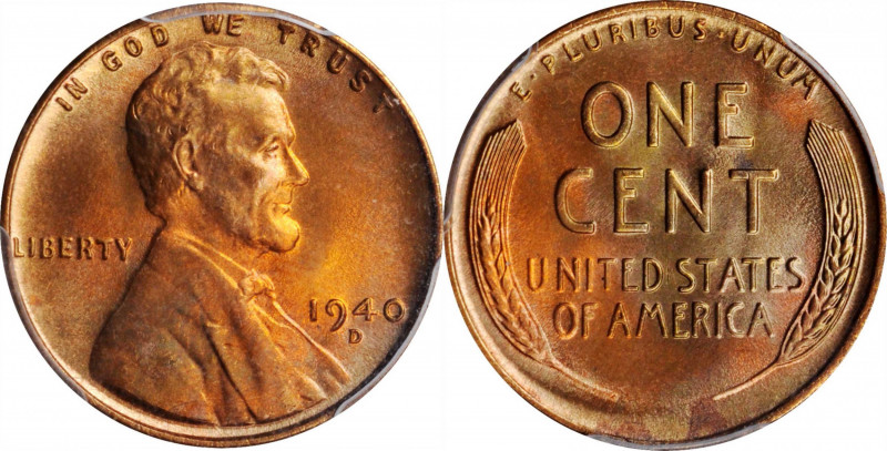 Lincoln Cent

1940-D Lincoln Cent. MS-67+ RD (PCGS). CAC.

PCGS# 2689. NGC I...