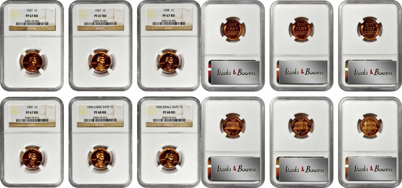 Lincoln Cent

Lot of (6) 1950s and 1960s Proof Lincoln Cents. (NGC).

Includ...