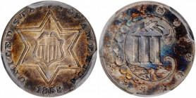 Silver Three-Cent Piece

1858 Silver Three-Cent Piece. AU-58 (PCGS). CAC.

PCGS# 3674. NGC ID: 22Z7.

Estimate: $250