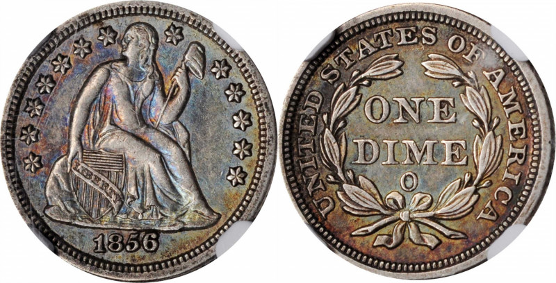 Liberty Seated Dime

1856-O Liberty Seated Dime. AU-53 (NGC).

Last 2 digits...