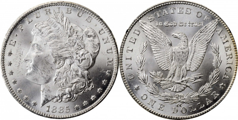 Morgan Silver Dollar

1885-CC GSA Morgan Silver Dollar. MS-63 (NGC).

The or...