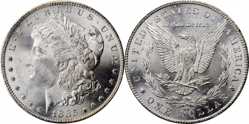 Morgan Silver Dollar

1885-CC GSA Morgan Silver Dollar. MS-63 (NGC).

The or...