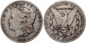 Morgan Silver Dollar

1893-CC Morgan Silver Dollar. VF-20 (PCGS).

PCGS# 7222. NGC ID: 255S.

Estimate: $475