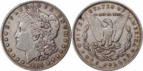 Morgan Silver Dollar

1894 Morgan Silver Dollar. VF-35 (PCGS).

PCGS# 7228. NGC ID: 255V.

Estimate: $675