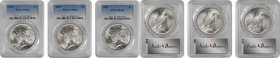 Peace Silver Dollar

Lot of (3) 1922 Peace Silver Dollars. MS-64 (PCGS).

PCGS# 7357. NGC ID: 257C.

Estimate: $150