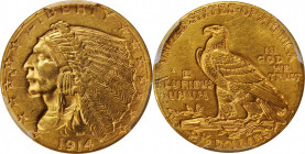 Indian Quarter Eagle

1914-D Indian Quarter Eagle. Unc Details--Damage (PCGS).

PCGS# 7947. NGC ID: 2899.

Estimate: $300