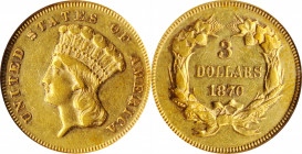Three-Dollar Gold Piece

1870 Three-Dollar Gold Piece. AU-50 (NGC).

PCGS# 7991. NGC ID: 25MS.

Estimate: $2000